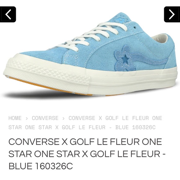 CONVERSE X GOLF LE FLEUR ONE STAR ONE STAR X GOLF LE FLEUR - BLUE - Picture 2 of 10